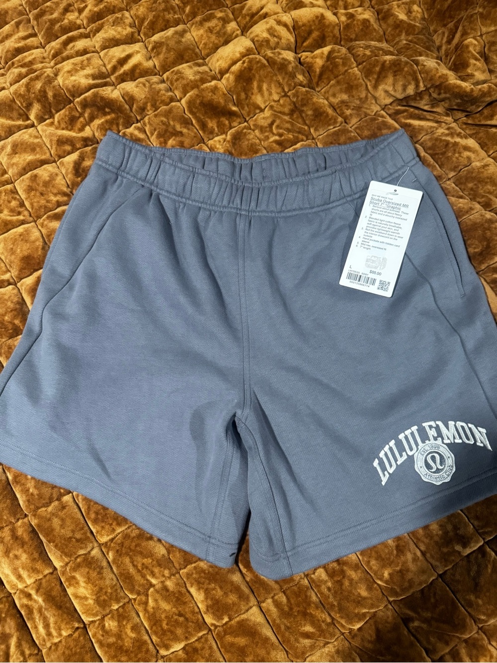 lululemon athletica Slate-Gray Athletic Shorts